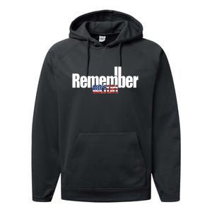 Remember September 11th 09.11.01 Performance Fleece Hoodie