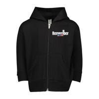 Remember September 11th 09.11.01 Toddler Zip Fleece Hoodie