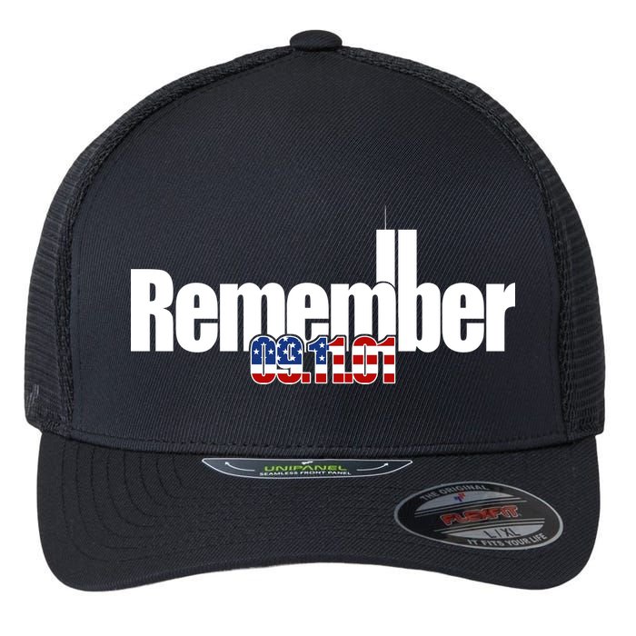 Remember September 11th 09.11.01 Flexfit Unipanel Trucker Cap