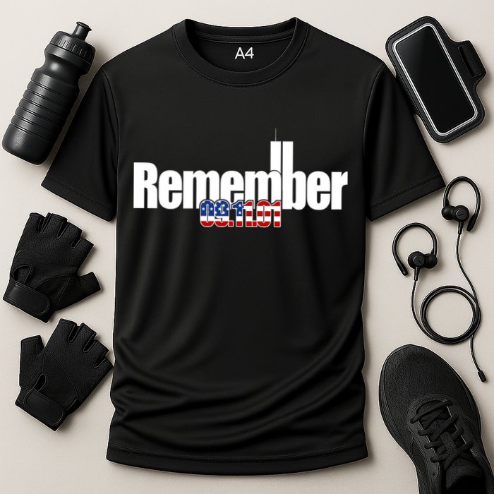 Remember September 11th 09.11.01 Cooling Performance Crew T-Shirt