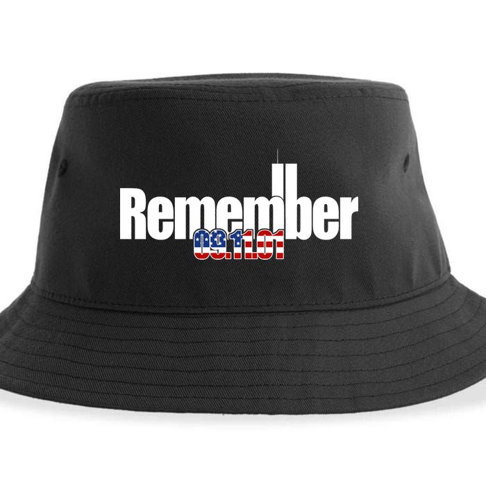 Remember September 11th 09.11.01 Sustainable Bucket Hat