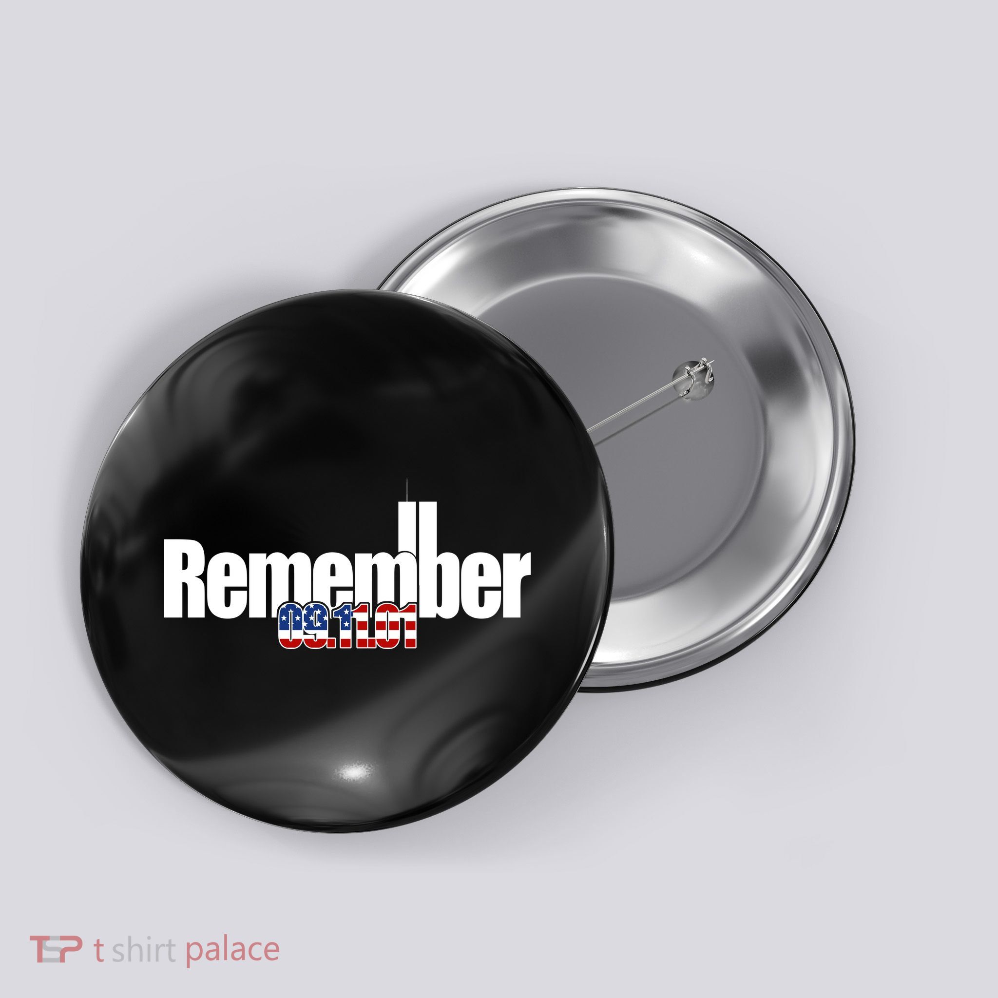 Remember September 11th 09.11.01 Button