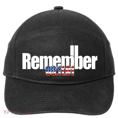 Remember September 11th 09.11.01 7-Panel Snapback Hat