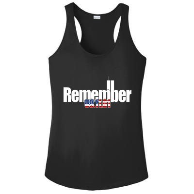 Remember September 11th 09.11.01 Ladies PosiCharge Competitor Racerback Tank