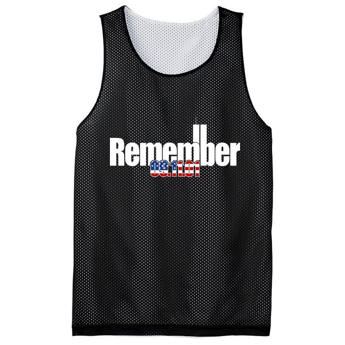 Remember September 11th 09.11.01 Mesh Reversible Basketball Jersey Tank