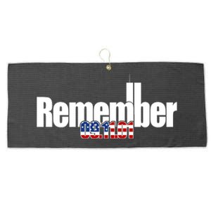 Remember September 11th 09.11.01 Large Microfiber Waffle Golf Towel