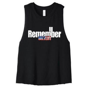 Remember September 11th 09.11.01 Women's Racerback Cropped Tank