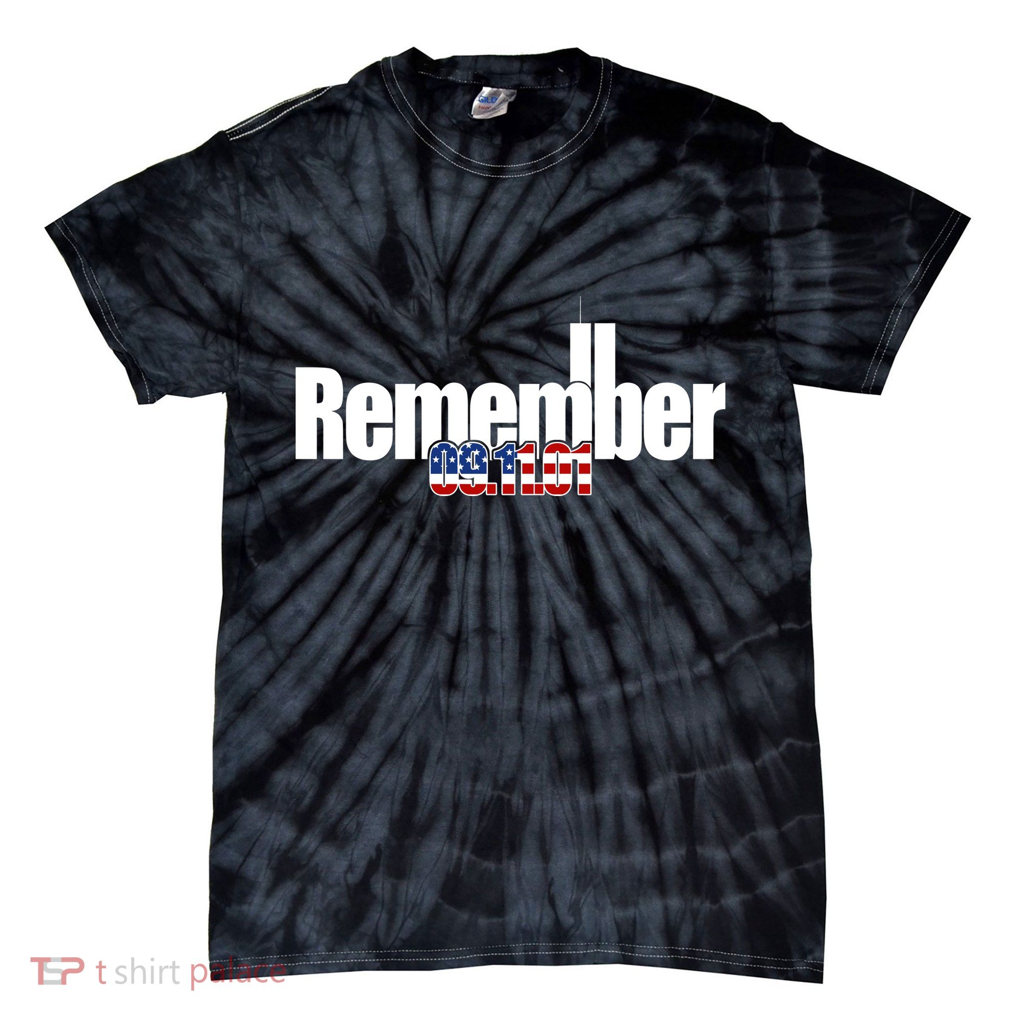 Remember September 11th 09.11.01 Tie-Dye T-Shirt