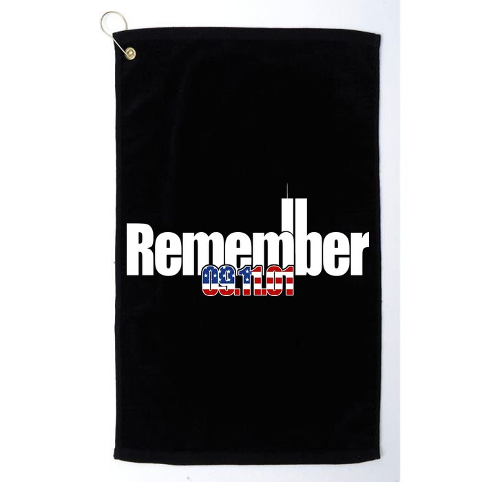 Remember September 11th 09.11.01 Golf Towel