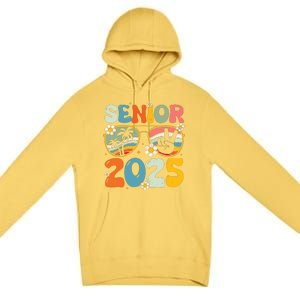 Retro Senior 2025 Back To School Class Of 2025 Graduation Premium Pullover Hoodie