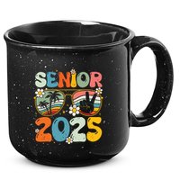 Retro Senior 2025 Back To School Class Of 2025 Graduation 15oz Campfire Ceramic Mug
