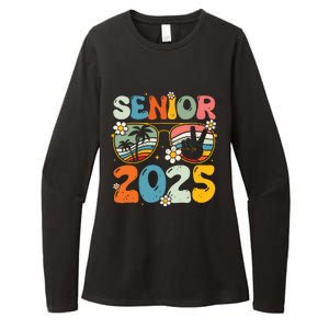 Retro Senior 2025 Back To School Class Of 2025 Graduation Womens CVC Long Sleeve Shirt