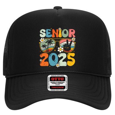 Retro Senior 2025 Back To School Class Of 2025 Graduation Trucker Hat