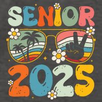 Retro Senior 2025 Back To School Class Of 2025 Graduation Vector Backpack
