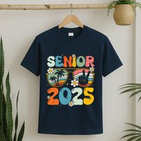 Retro Senior 2025 Back To School Class Of 2025 Graduation T-Shirt