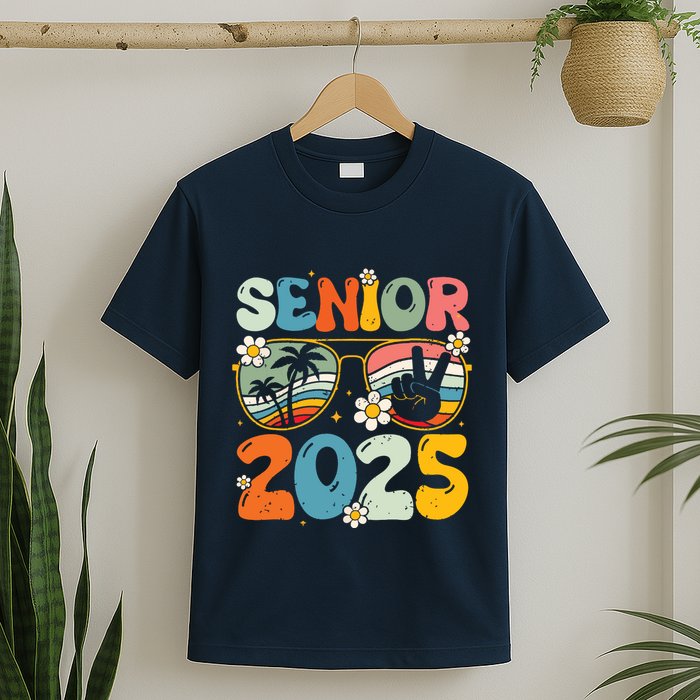 Retro Senior 2025 Back To School Class Of 2025 Graduation T-Shirt