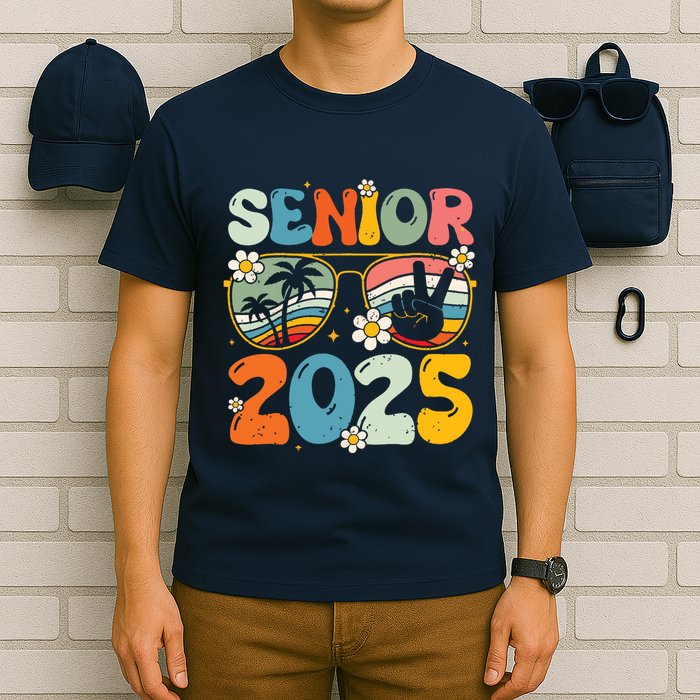 Retro Senior 2025 Back To School Class Of 2025 Graduation T-Shirt