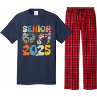 Retro Senior 2025 Back To School Class Of 2025 Graduation Pajama Set