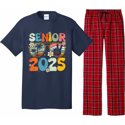 Retro Senior 2025 Back To School Class Of 2025 Graduation Pajama Set