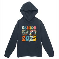 Retro Senior 2025 Back To School Class Of 2025 Graduation Urban Pullover Hoodie