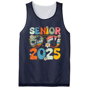 Retro Senior 2025 Back To School Class Of 2025 Graduation Mesh Reversible Basketball Jersey Tank