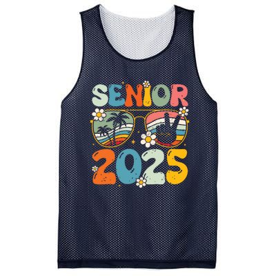 Retro Senior 2025 Back To School Class Of 2025 Graduation Mesh Reversible Basketball Jersey Tank