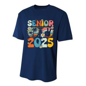 Retro Senior 2025 Back To School Class Of 2025 Graduation Performance Sprint T-Shirt