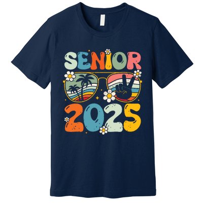 Retro Senior 2025 Back To School Class Of 2025 Graduation Premium T-Shirt