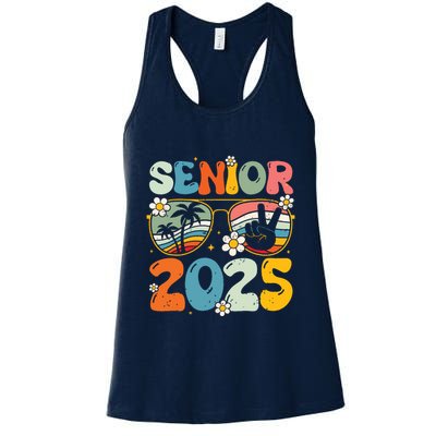 Retro Senior 2025 Back To School Class Of 2025 Graduation Womens Tank Top