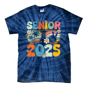 Retro Senior 2025 Back To School Class Of 2025 Graduation Tie-Dye T-Shirt