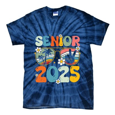Retro Senior 2025 Back To School Class Of 2025 Graduation Tie-Dye T-Shirt