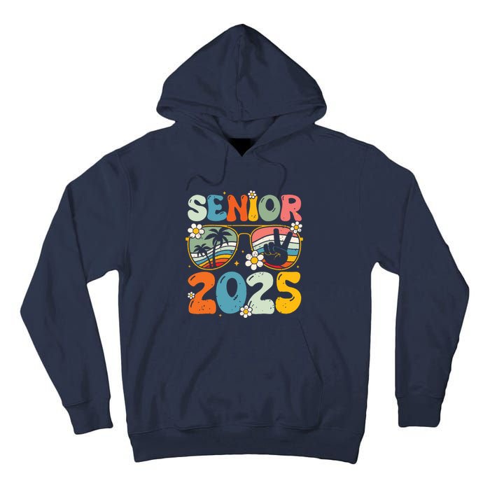 Retro Senior 2025 Back To School Class Of 2025 Graduation Tall Hoodie