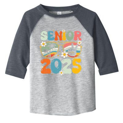 Retro Senior 2025 Back To School Class Of 2025 Graduation Toddler Fine Jersey T-Shirt