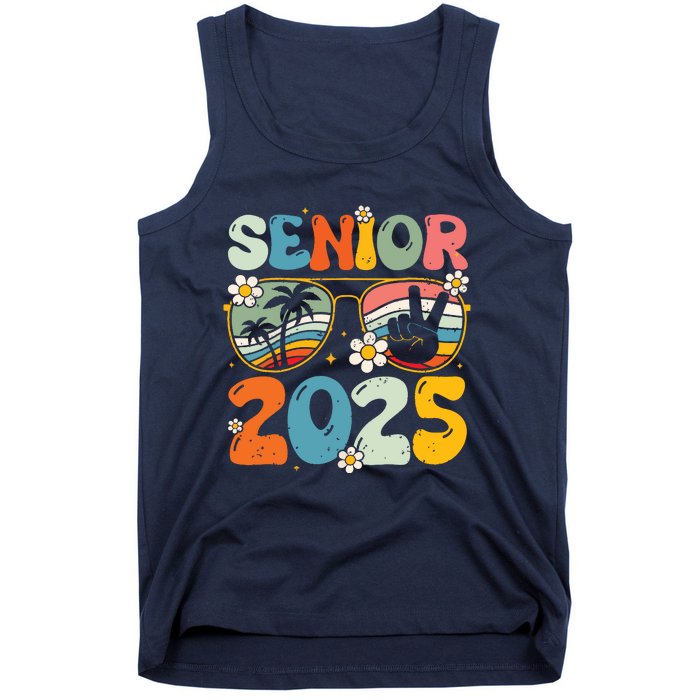 Retro Senior 2025 Back To School Class Of 2025 Graduation Tank Top