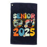 Retro Senior 2025 Back To School Class Of 2025 Graduation Golf Towel