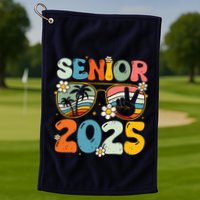 Retro Senior 2025 Back To School Class Of 2025 Graduation Golf Towel