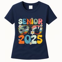 Retro Senior 2025 Back To School Class Of 2025 Graduation Womens T-Shirt