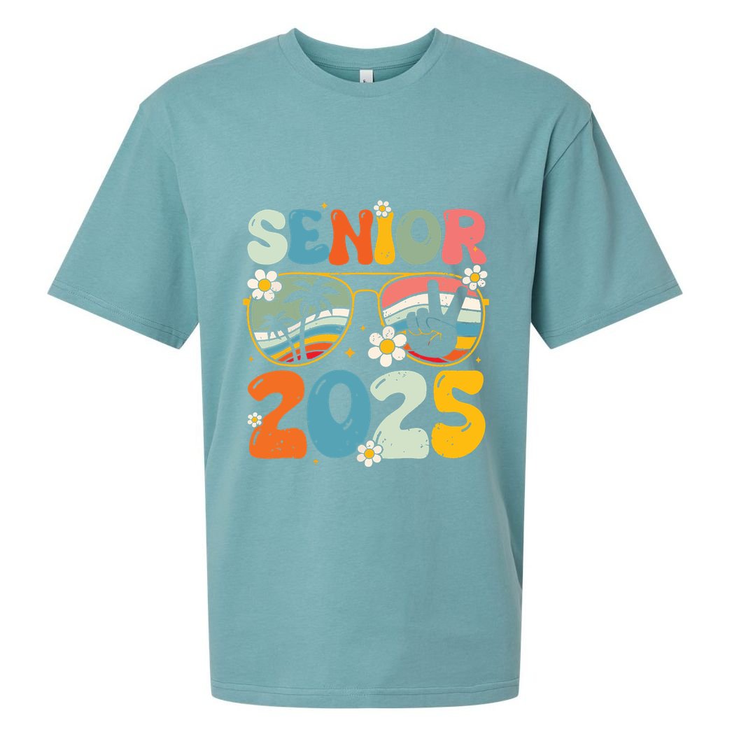 Retro Senior 2025 Back To School Class Of 2025 Graduation Sueded Cloud Jersey T-Shirt