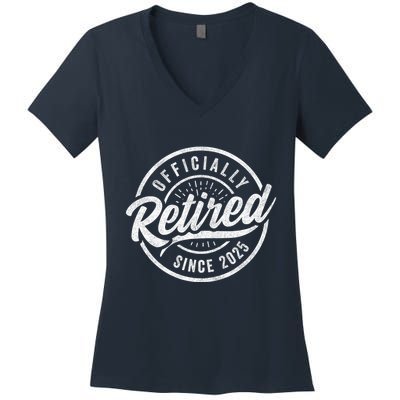 Retired Since 2025 2025 Retirement Women's V-Neck T-Shirt