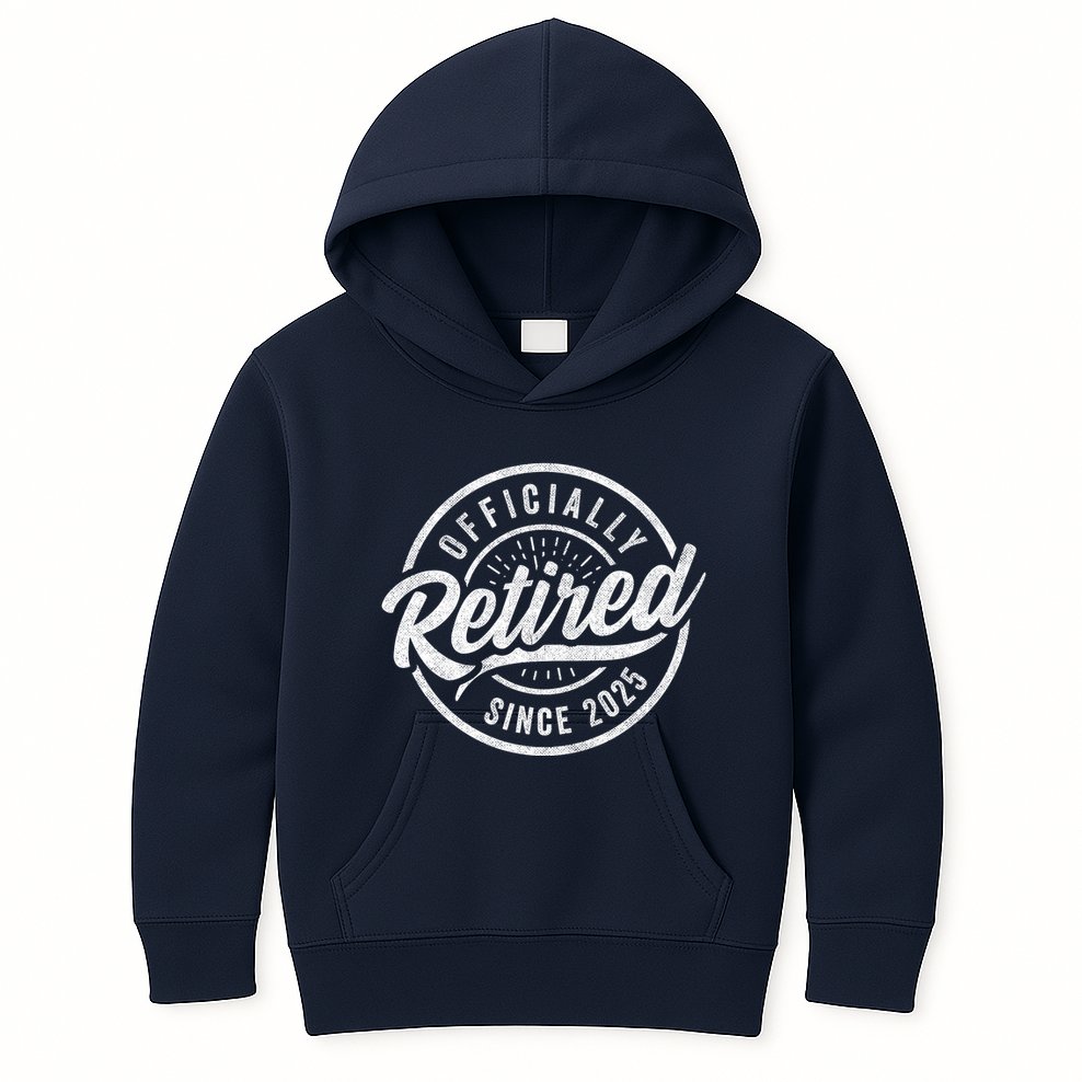 Retired Since 2025 2025 Retirement Kids Hoodie