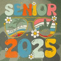 Retro Senior 2025 Back To School Class Of 2025 Graduation Legacy Tie Dye Trucker Hat