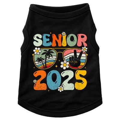 Retro Senior 2025 Back To School Class Of 2025 Graduation Doggie Tank