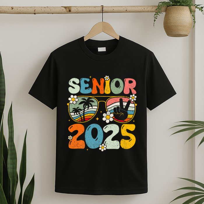 Retro Senior 2025 Back To School Class Of 2025 Graduation T-Shirt