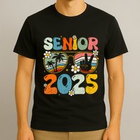 Retro Senior 2025 Back To School Class Of 2025 Graduation T-Shirt
