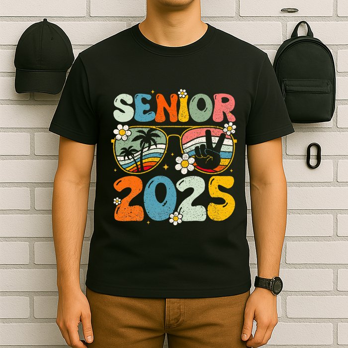 Retro Senior 2025 Back To School Class Of 2025 Graduation T-Shirt