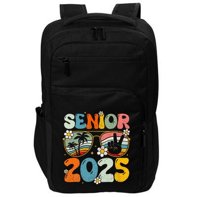 Retro Senior 2025 Back To School Class Of 2025 Graduation Impact Tech Backpack