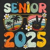 Retro Senior 2025 Back To School Class Of 2025 Graduation Adult Drive Performance Visor
