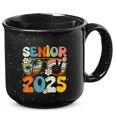 Retro Senior 2025 Back To School Class Of 2025 Graduation 15oz Campfire Ceramic Mug