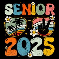 Retro Senior 2025 Back To School Class Of 2025 Graduation Drawstring Bag