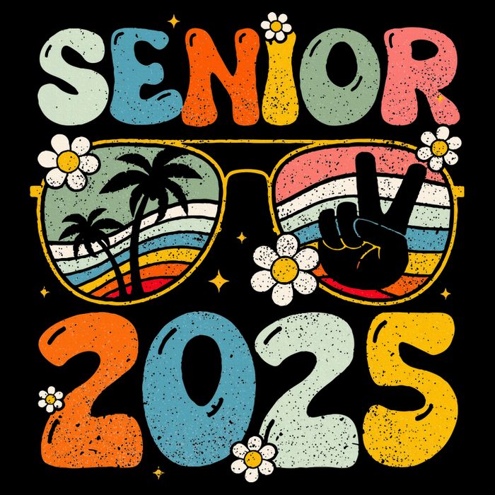 Retro Senior 2025 Back To School Class Of 2025 Graduation Drawstring Bag
